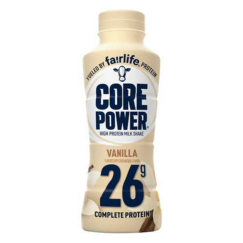 Core Power Milk Shake, High Protein, Vanilla, Elite