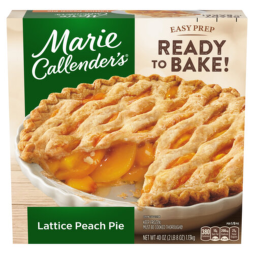 Marie Callender's Lattice Peach Frozen Pie Dessert