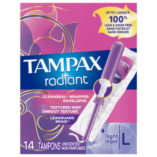 Walgreens Organic Cotton Plastic Applicator Tampon Unscented