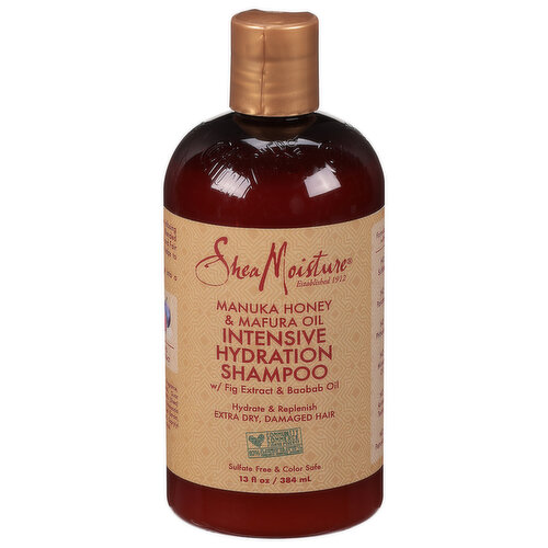 Shea Moisture Shampoo, Intensive Hydration, Manuka Honey & Mafura Oil