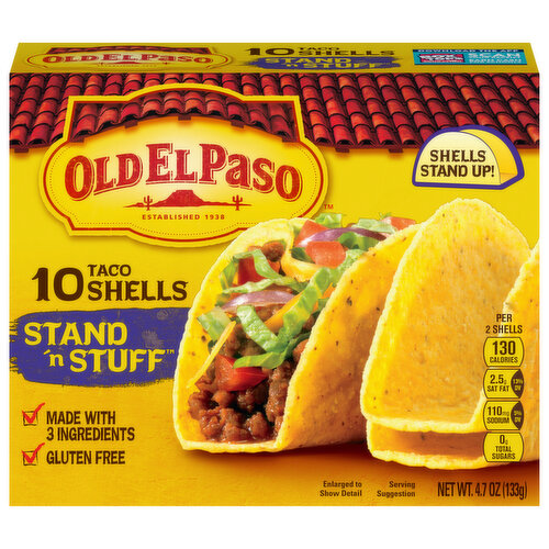 Old El Paso Taco Shells, Stand 'n Stuff