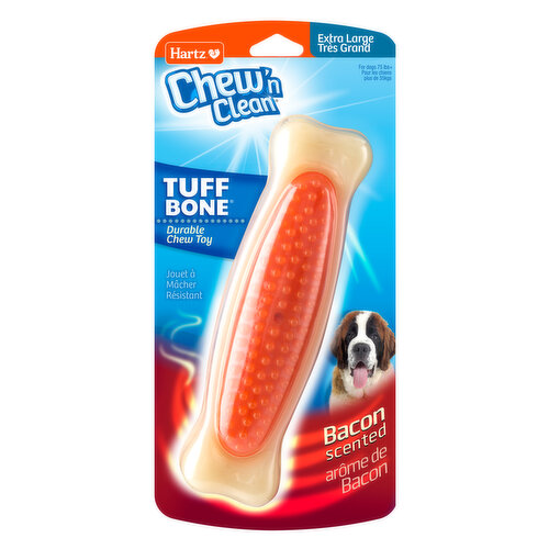 Hartz Hartz Chew 'n Clean XL Tuff Bone Dog Toy, Color Varies