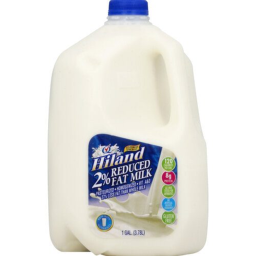Hiland Milk, Reduced Fat, 2% Fat Milk