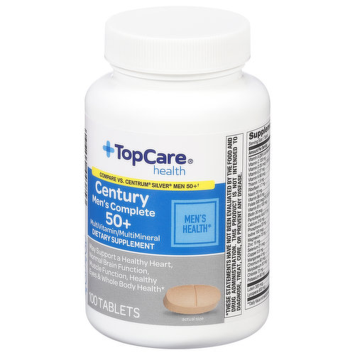 TopCare Multivitamin/Multimineral, Men's Complete 50+, Century, Tablets