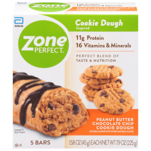 Zone Perfect Bars, Peanut Butter Chocolate Chip Cookie Dough