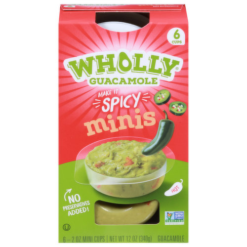 Wholly Guacamole Guacamole, Spicy, Minis