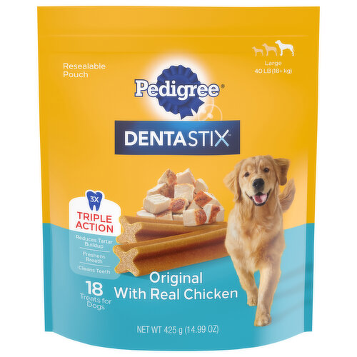 Pedigree Treats for Dogs, Original with Real Chicken, Large