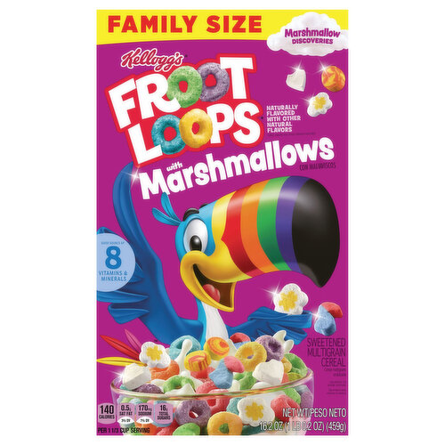 Froot Loops Cereal, Multi-Grain, Sweetened, Family Size - Brookshire's