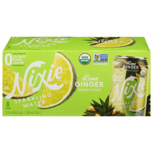 Nixie Sparkling Water, Lime Ginger