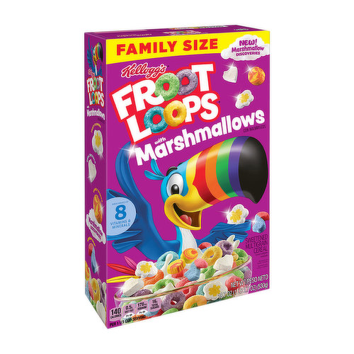 Froot Loops Cereal, Sweetened Multi-Grain, with Marshmallows