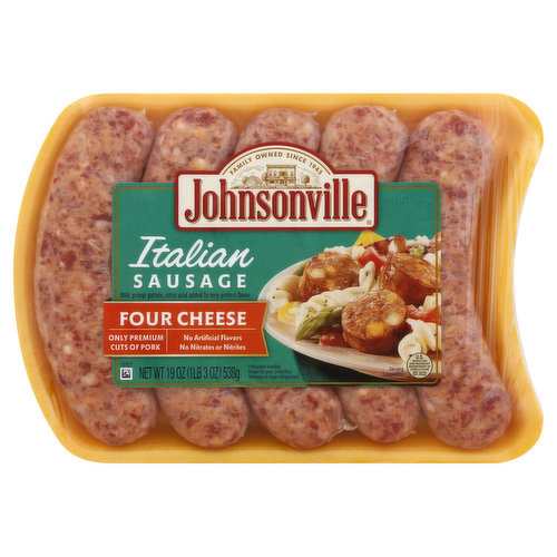 A gluten free product. No artificial flavors. No nitrates or nitrites. Farmer owned since 1945. BHA, propyl gallate, citric acid added to help protect flavor. Only premium cuts of pork. Our company began in 1945 when Ralph F. and Alice Stayer opened a small butcher shop in Johnsonville, Wisconsin. Their philosophy was simple; make great-tasting meals and treat people well. Today, Johnsonville remains an independent, family-owned company. Every member of our team takes great pride in sharing our founder's standard for quality and doing right by others. Learn more about our story at Johnsonville.com. US inspected and passed by Department of Agriculture. Questions or comments? Keep package for reference. Call: 1-888-556-2728. Product of USA.