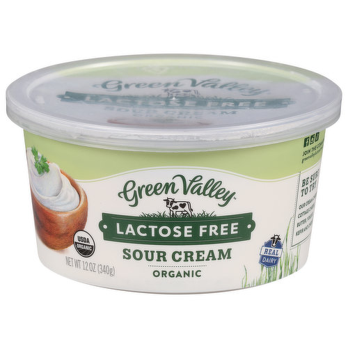Green Valley Sour Cream, Lactose Free, Organic
