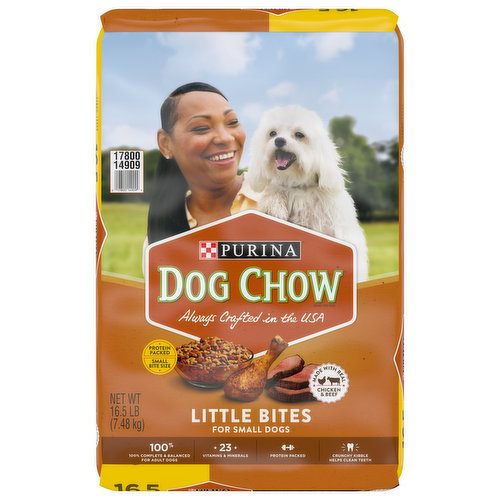 Dog Chow Dog Food, Real Chicken & Beef, Little Bites, Small Dogs