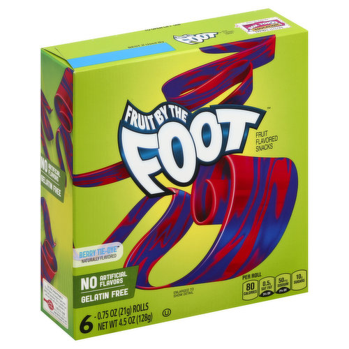 Fruit By The Foot Fruit Flavored Snacks, Berry TieDye