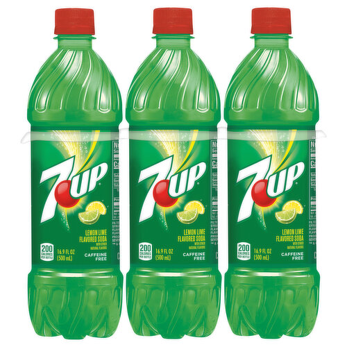 7-UP Soda, Lemon Lime Flavored, 6 Pack