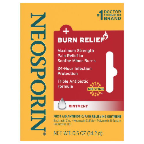 Neosporin Burn Relief Ointment, Maximum Strength