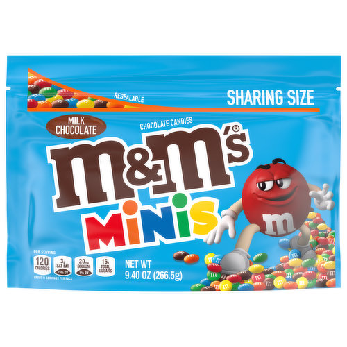  M&M'S Caramel Milk Chocolate Candy, Sharing Size, 9.05 oz  Resealable Bag : Grocery & Gourmet Food