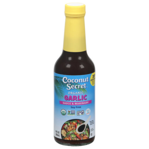 Coconut Secret Sauce & Marinade, Organic, Soy Free, Garlic