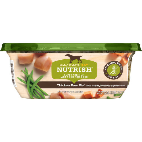 Rachael Ray Nutrish Food for Dogs, Wet, Super Premium, Chicken Paw Pie