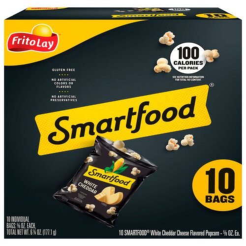 Smartfood Popcorn, White Cheddar Cheese Flavored