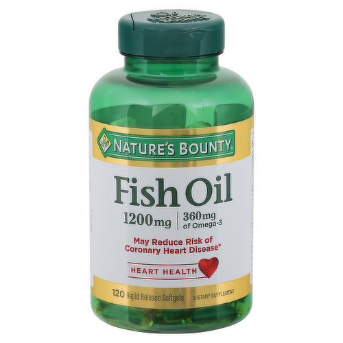 Nature's Bounty Fish Oil, 1200 mg, Softgels