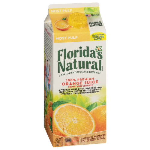 Florida's Natural Orange Juice, Most Pulp