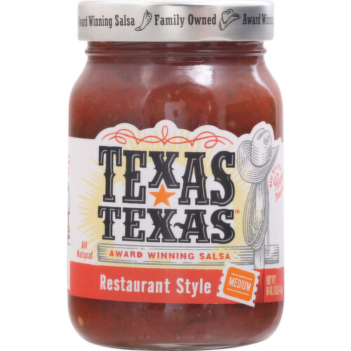 Texas Texas Salsa, Restaurant Style, Medium