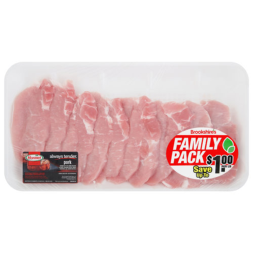 Hormel Pork, Thin Cut, Boneless, Chops, Family Pack