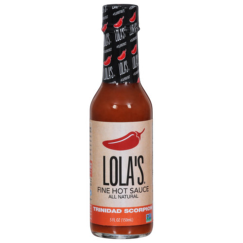 Lola's Hot Sauce, Trinidad Scorpion, Fine