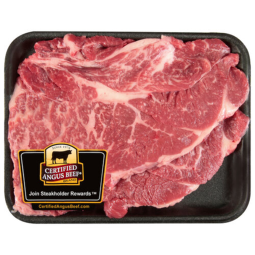 Certified Angus Beef Boneless Chuck Steak, Thin Cut