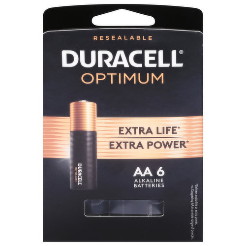 Extra life (Delivers extra life or extra power, vs. Coppertop AA in a wide range of devices). Extra power (Delivers extra life or extra power, vs. Coppertop AA in a wide range of devices). Duracell's highest energy disposable AA battery engineered to provide the extra life (Delivers extra life or extra power, vs. Coppertop AA in a wide range of devices) or extra power (Delivers extra life or extra power, vs. Coppertop AA in a wide range of devices) your devices need. Convenient storage with new slide out and resealable tray.