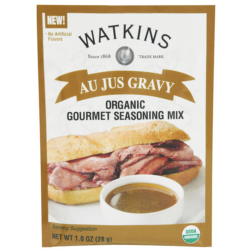 Watkins Seasoning Mix, Organic, Au Jus Gravy, Gourmet