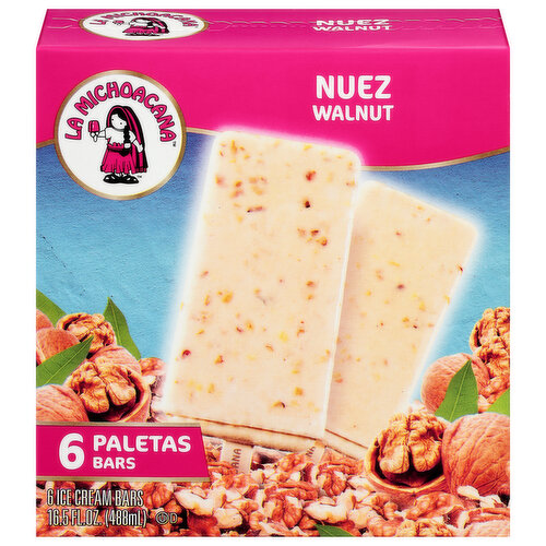 Helados Mexico Ice Cream, Walnut, Bars