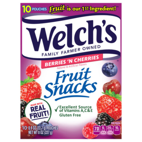 Welch's Fruit Snacks, Berries 'N Cherries