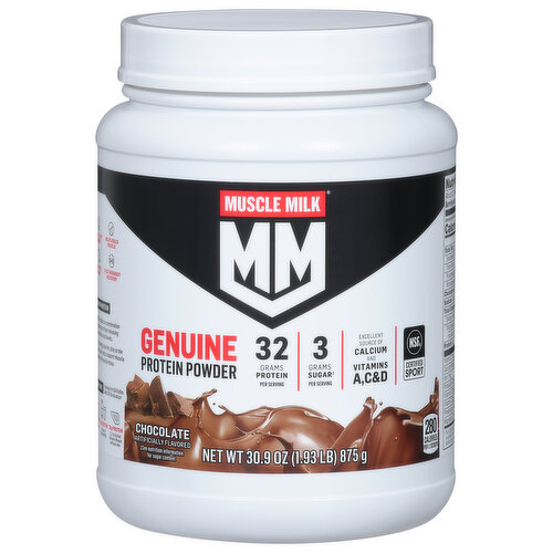 Muscle Milk Protein Powder, Genuine, Chocolate