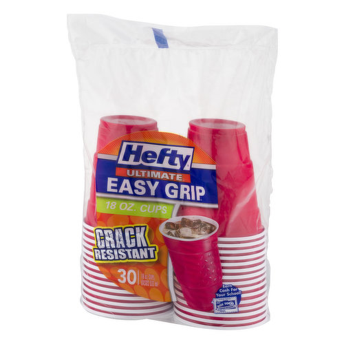 Hefty Ultimate Easy Grip 18 Oz Cups , 30 Ct 