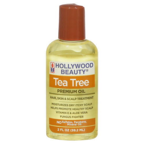 Hollywood Beauty Oil, Premium, Tea Tree