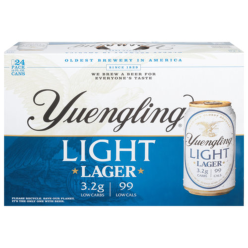 Yuengling Beer, Light, Lager, 12 Pack