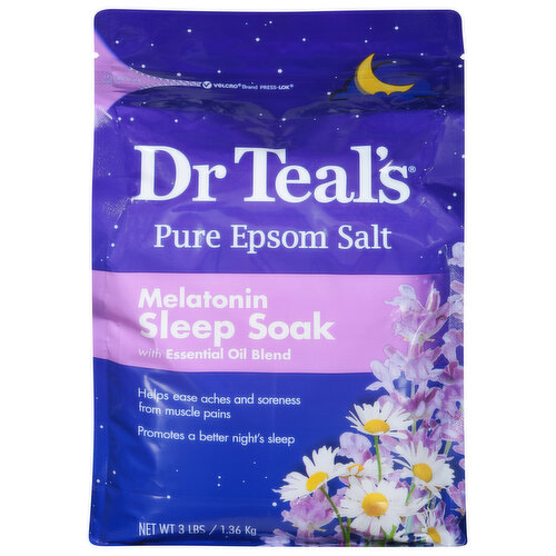 Dr Teal's Sleep Soak, Melatonin, Pure Epsom Salt