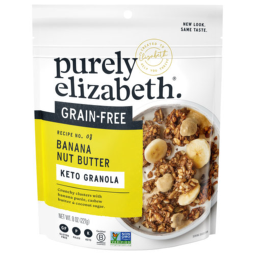 Purely Elizabeth Granola, Keto, Grain-Free, Banana Nut Butter