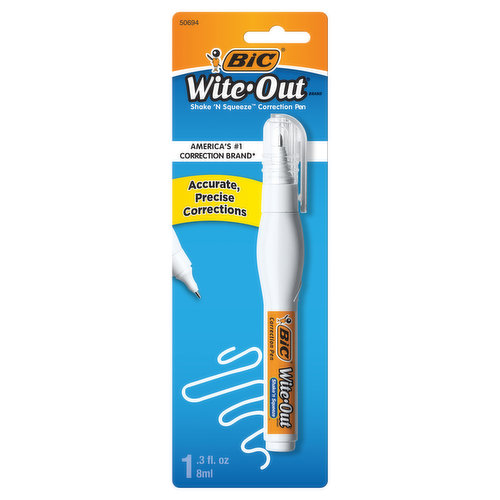 BIC Correction Fluid, White