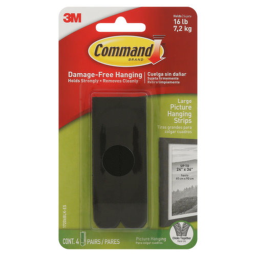 3M 17206 Command™ Picture Hanging Strips - Large