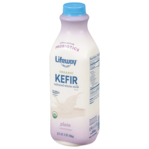 Lifeway Kefir Probiotic Cultured Low Fat Milk 1% Milkfat Strawberry