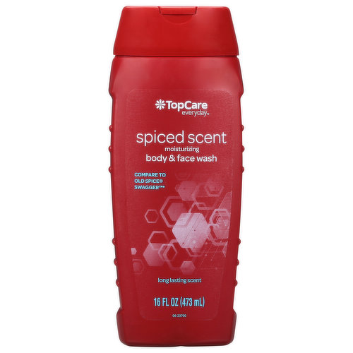 TopCare Body & Face Wash, Moisturizing, Spiced Scent