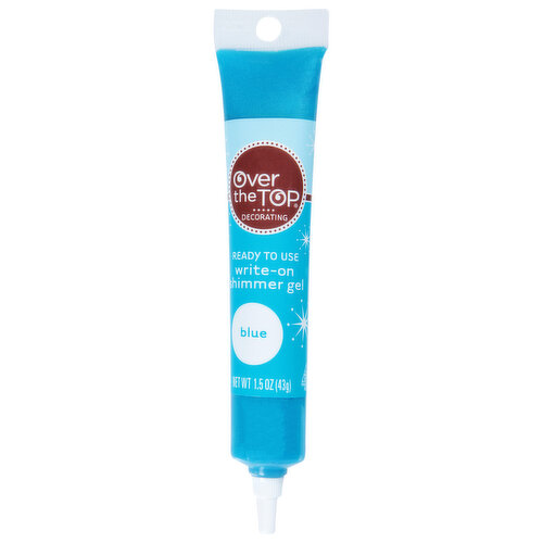 Over the Top Write-On Shimmer Gel, Blue