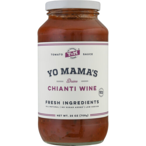 Yo Mama's Tomato Sauce, Divine, Chianti Wine