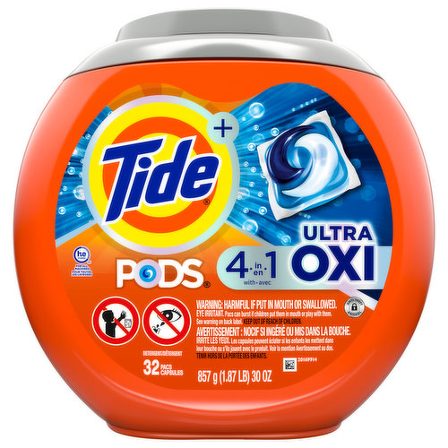 Tide Detergent, Ultra OXI, 4 in 1