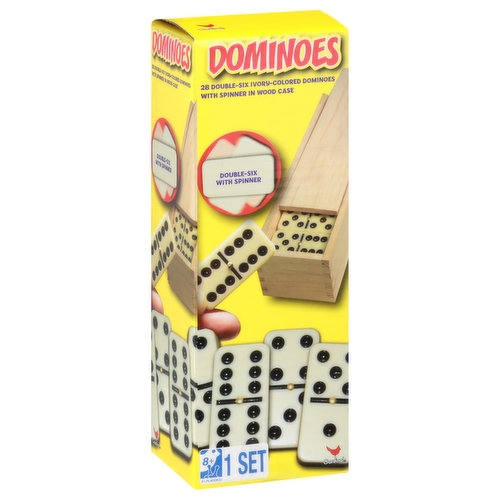 Cardinal Dominoes, Double-Six with Spinner, 8+