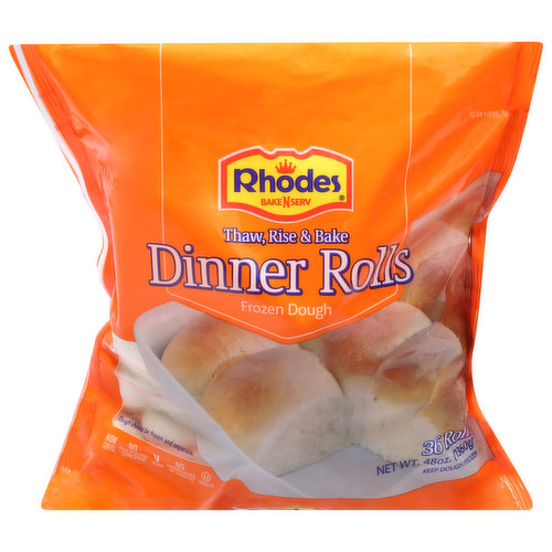 Rhodes Bake-N-Serv Dinner Rolls, Frozen Dough