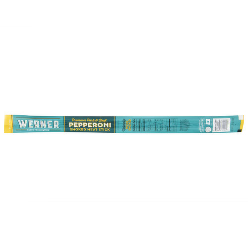 Werner Meat Stick, Smoked, Pepperoni